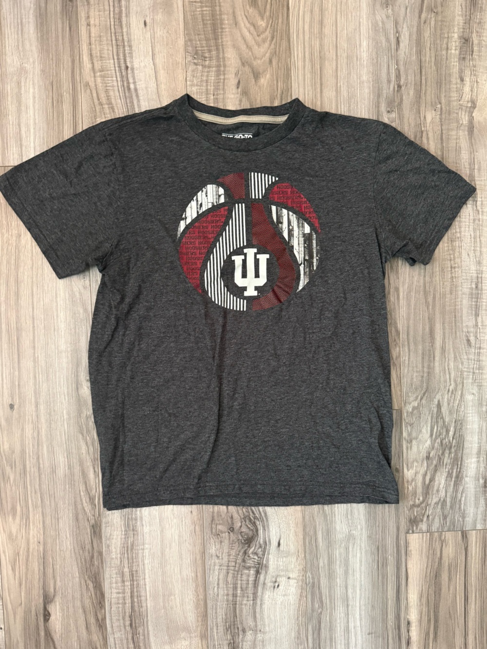 Men’s Dark Gray Adidas Indiana University Basketball T-Shirt